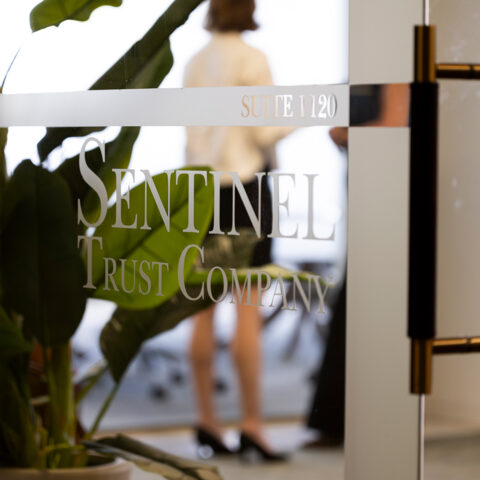 Glass Door With Firm Name