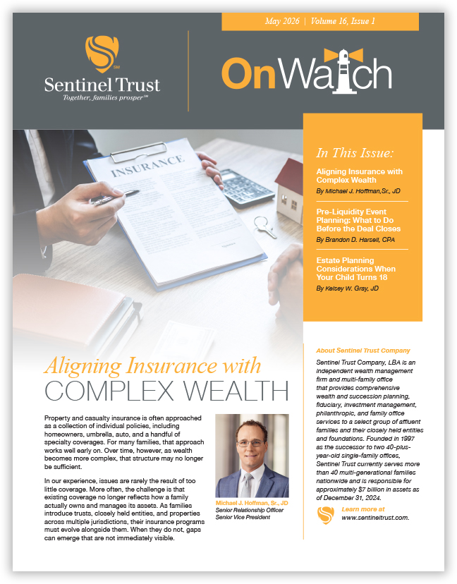 Sentinel Trust On Watch May 2026